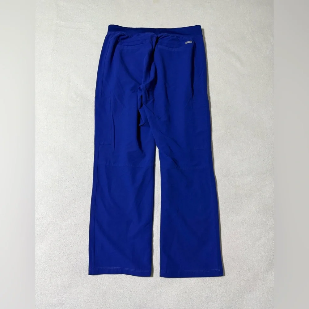 FIGS Axim Mens Large Cargo‎ Scrub Pants Technical Collection Royal Blue